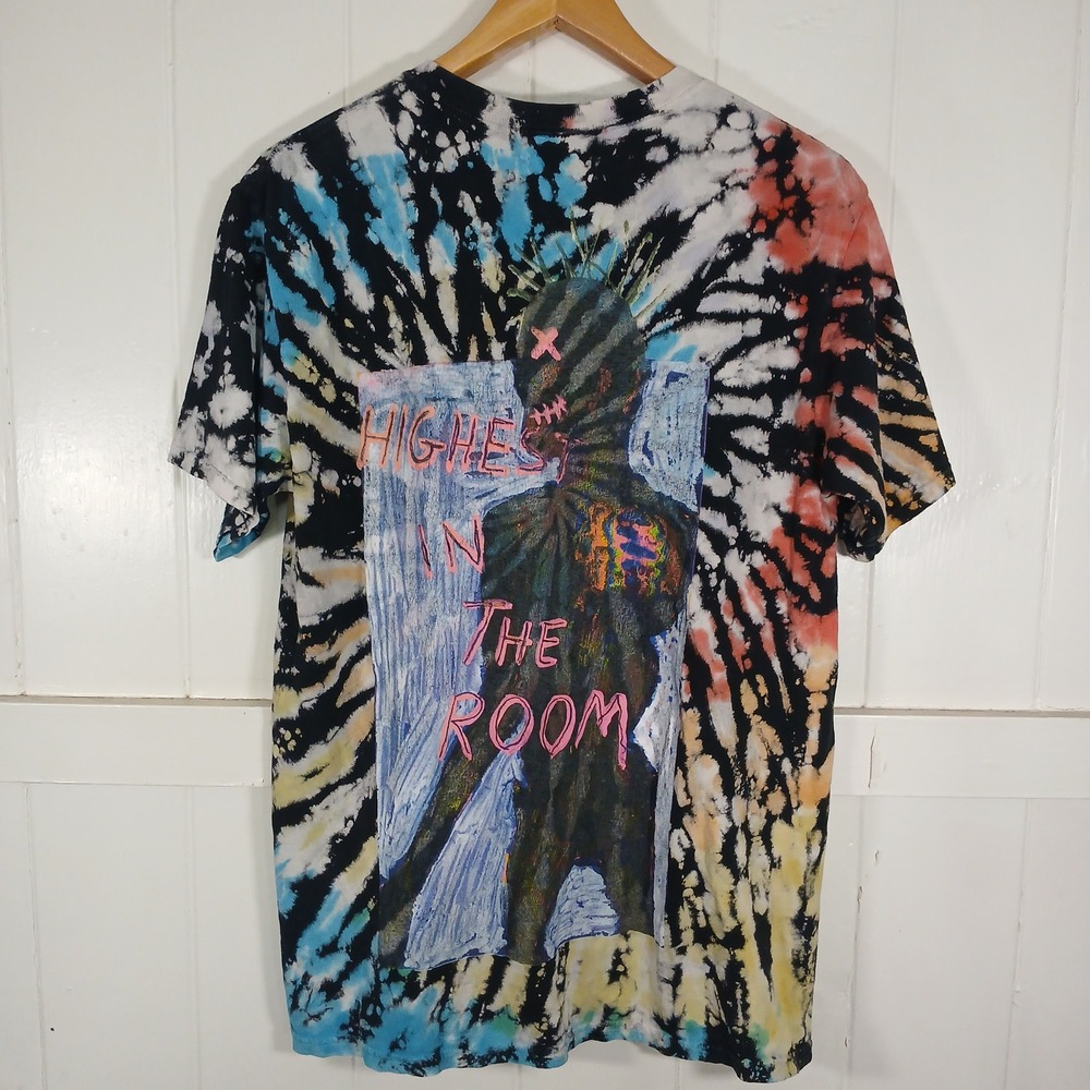 Travis Scott Cactus Jack Highest In The Room T-Shirt Mens Medium Multi Tie Dye